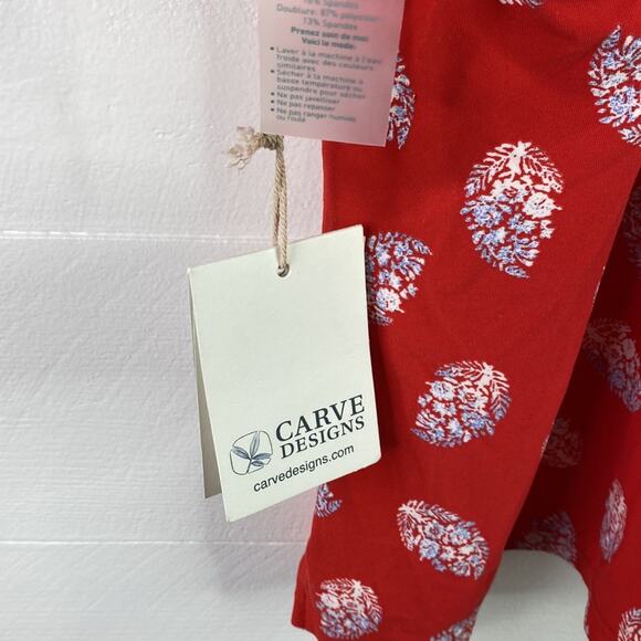 CARVE DESIGNS *FLAWS Red La Jolla Georgia Tankini Racerback Swimsuit Top Size XS - Picture 7 of 13